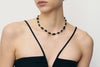 OLIO E ACETO Obsidian Sterling Silver Necklace Handmade OLIO-OA08N02-HEI Black POEA26